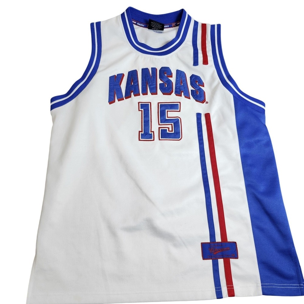 Kansas Jayhawks Jersey Youth Boys Large NCAA Basketball Colosseum Number 15